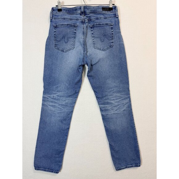 AG Adriano Goldschmied The Mari High-Rise Straight Leg Jeans In Medium Wash 31R - Picture 3 of 14